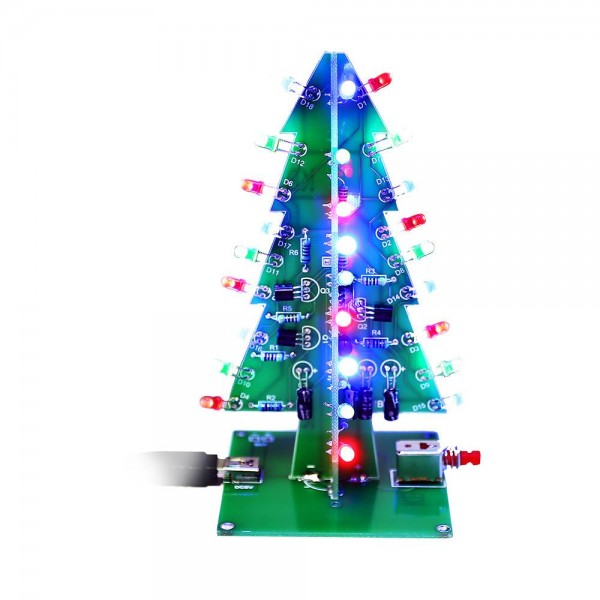 3D Christmas Trees LED DIY Kit