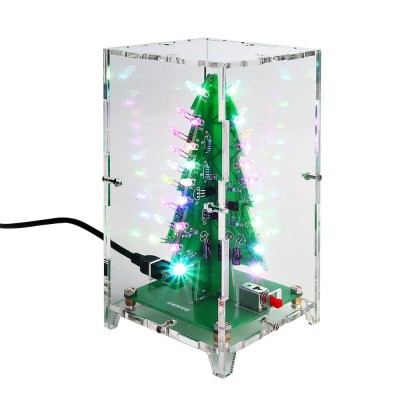 3D Christmas Trees LED DIY Kit