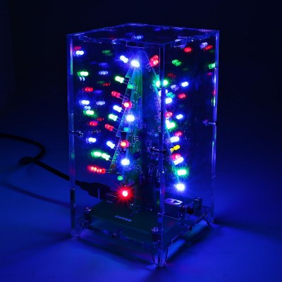 3D Christmas Trees LED DIY Kit