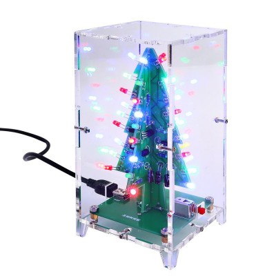 3D Christmas Trees LED DIY Kit