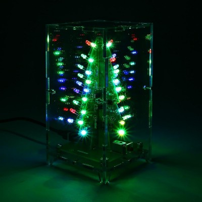 3D Christmas Trees LED DIY Kit