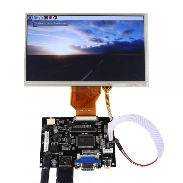 7" LCD Touch Screen with HDMI VGA Input Driver Board