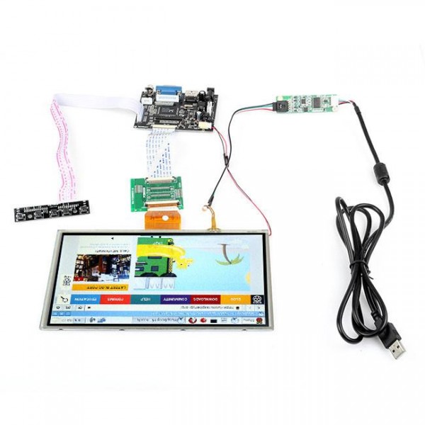 9" LCD Touch Screen + HDMI/VGA Driver Board