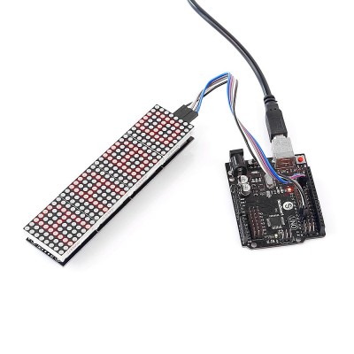 MAX7219 Red LED Dot Matrix Display Module