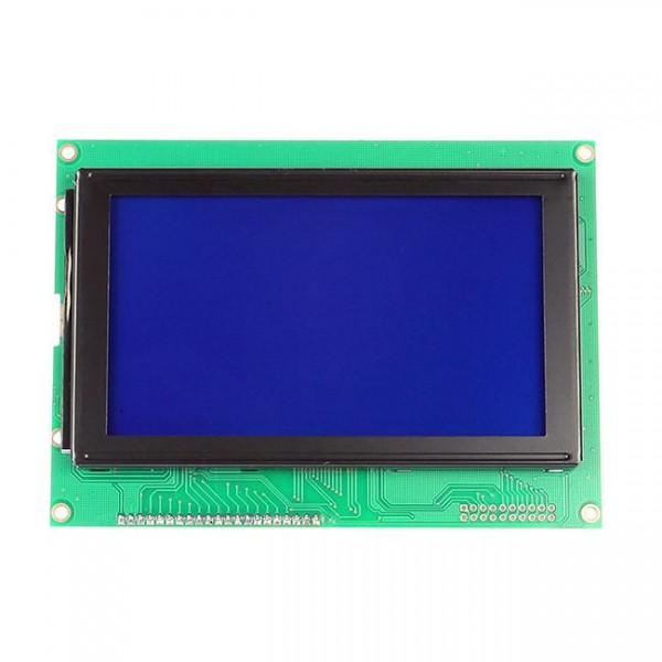 240X128 TTL Serial Matrix Graphic LCD Display Blue, [Final Sale]