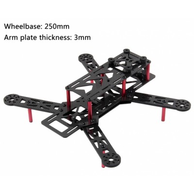 Wholesale Hot Carbon Glass 4 Axis Mini 25 FPV Quadcopter Frame Mini H Quad Frame 25 F5